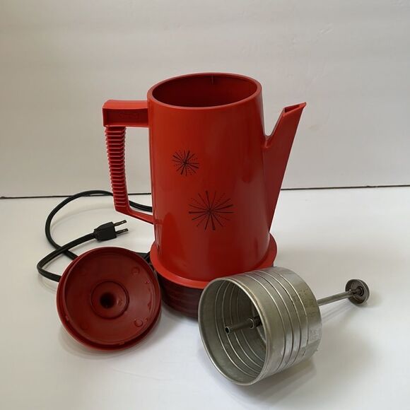 VINTAGE 70s‎ REGAL POLY PERK PERCOLATOR IN RED - Picture 3 of 6